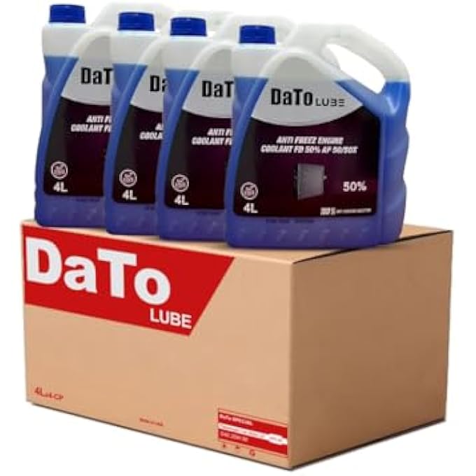 DATO YD-50 LONG LIFE RADIATOR COOLANT OIL  4L GALLON, READY TO USE, ANTI-RUST & ANTI-FREEZE COOLANT FOR PETROL & DIESEL ENGINES (PACK OF 4) - Image 1